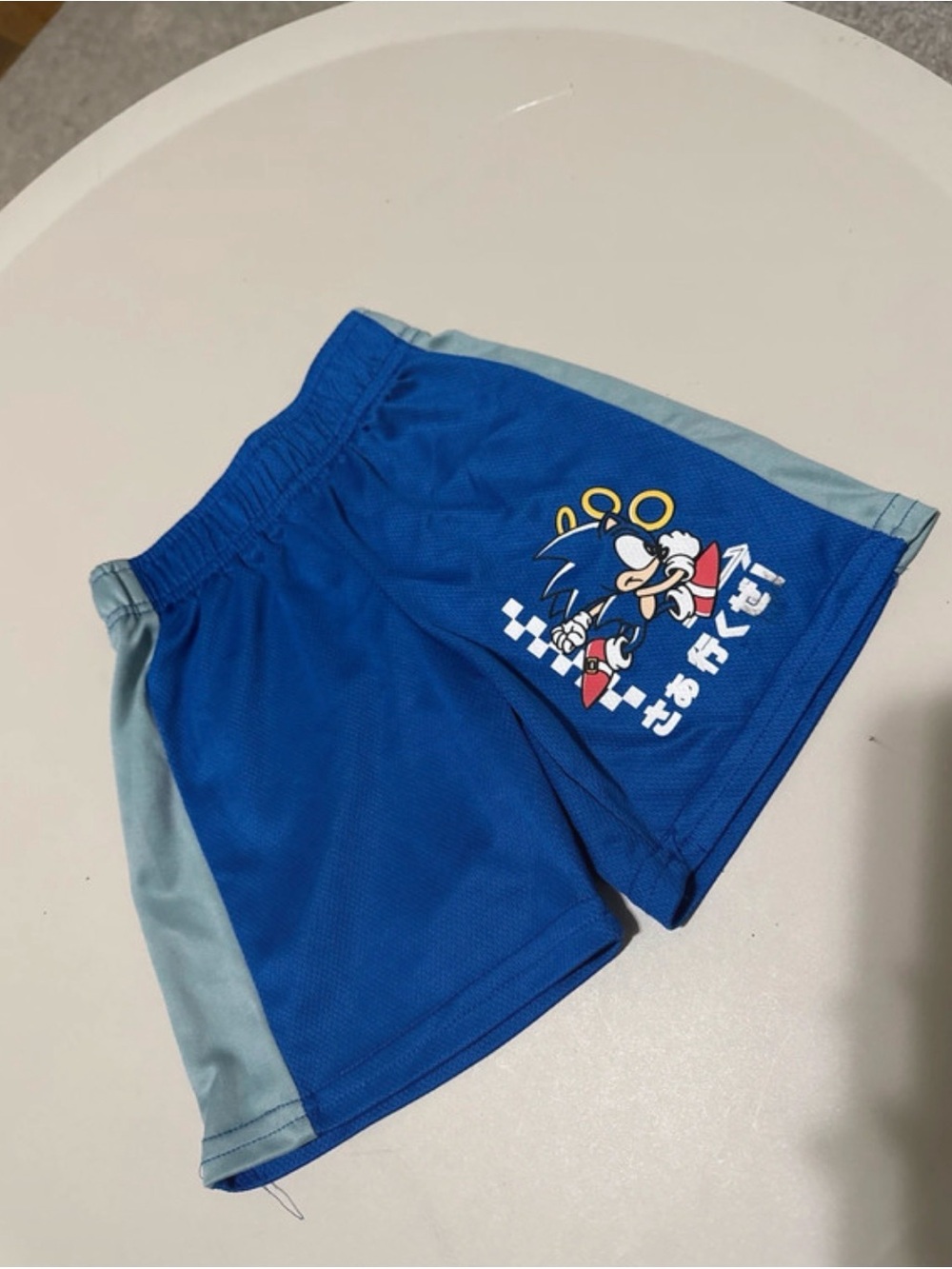 Blue Sonic Graphic Athletic Shorts for Women